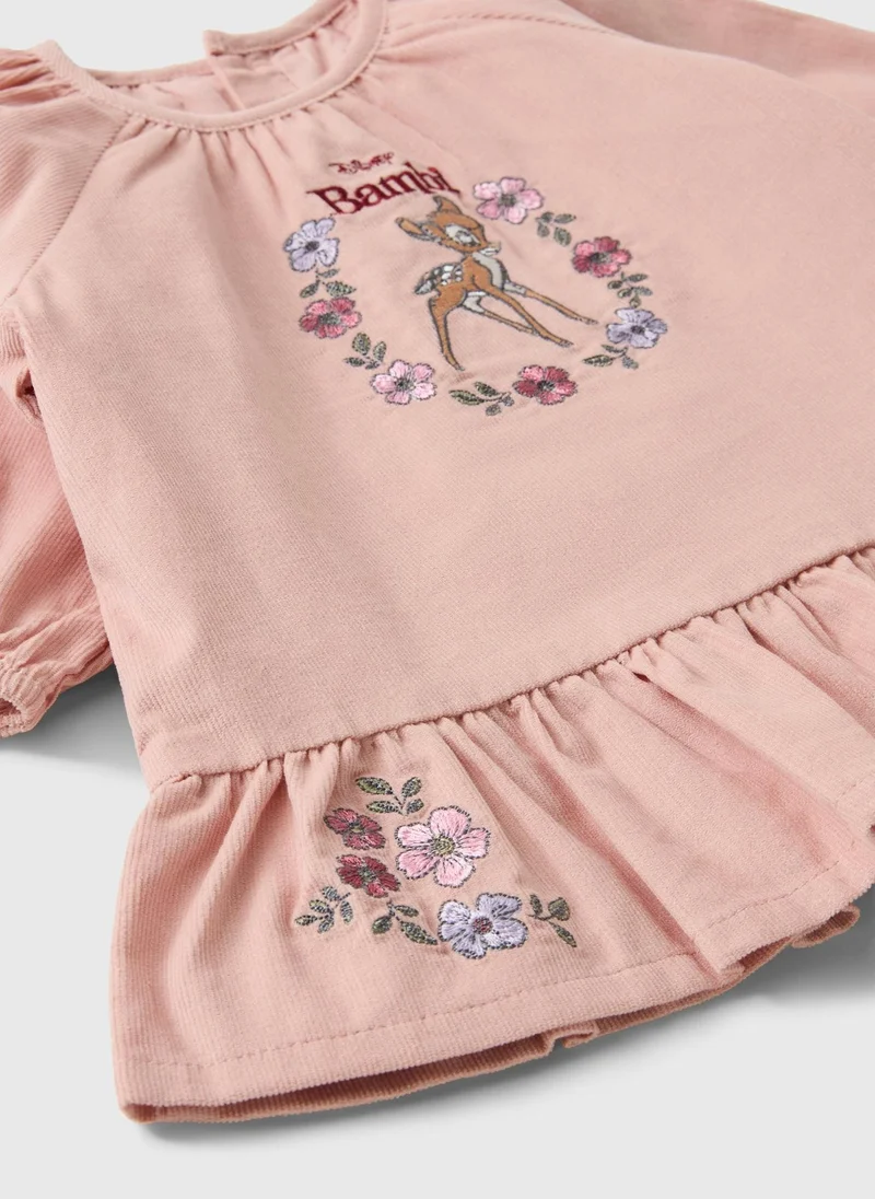 ماتلان Baby Disney Bambi Pink Dress & Tights Set