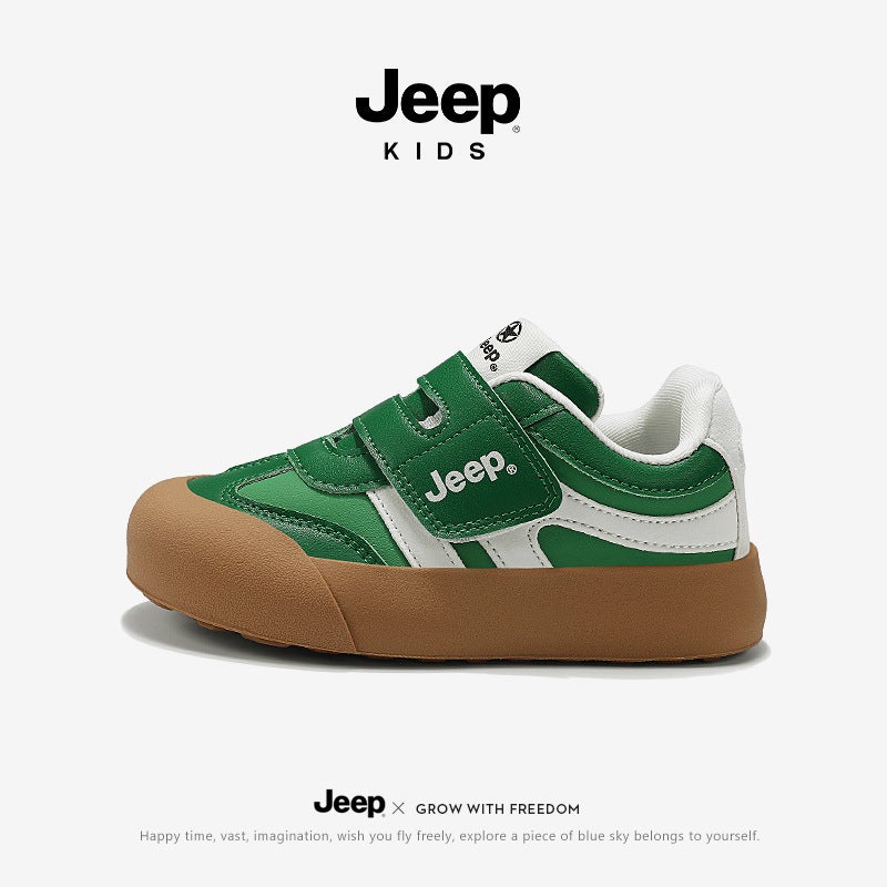Jeep Children'S Shoes 2025 Spring New Boys' Board Shoes Soft Sole Lightweight Casual Shoes Girls' Waterproof Low-Top Shoes - Image 1
