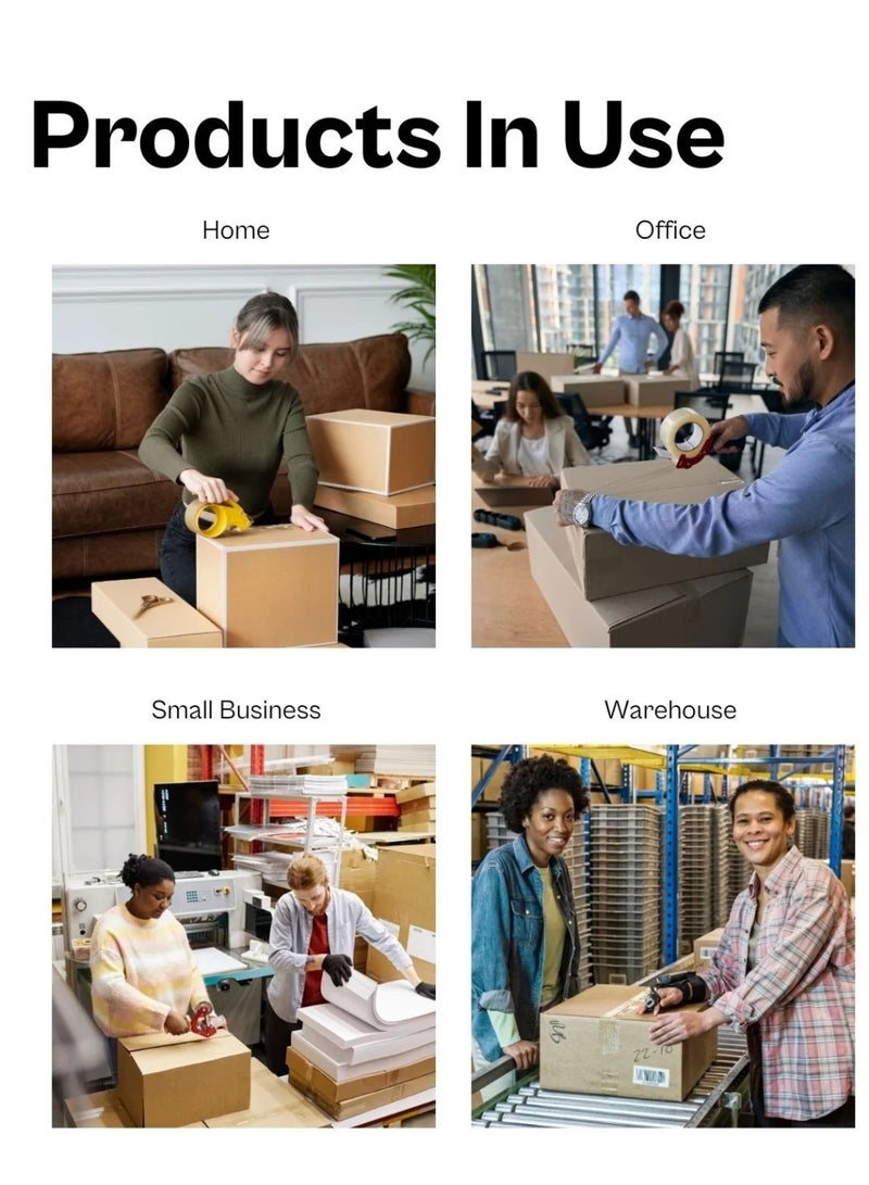 Biki (24 Rolls) Box Sealing Tape – 2” x 70 Yards Clear Heavy Duty Packing Tape for Shipping & Packaging – Durable, Quiet & Easy to Use - Image 4