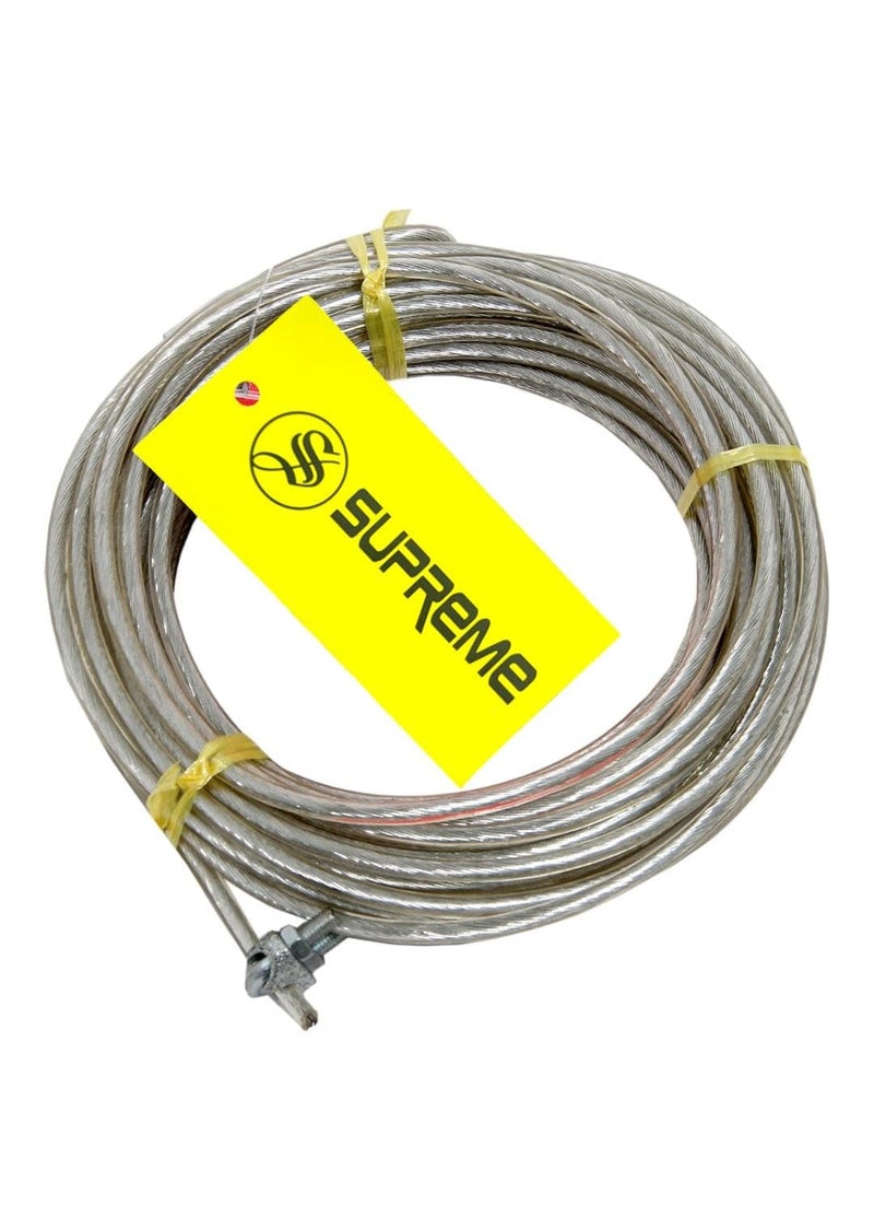 Supreme Volleyball Net Wire 5MM Thickness PVC Coated Iron Wire Heavy Duty. Volleyball Net (White) - Image 4