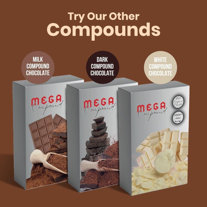 MEGA FOODS Mega Milk Chocolate Compound Block/Bar 500g - Premium Cooking Chocolate for Baking, Desserts, Cakes, Cookies, and Confectionery - Image 5