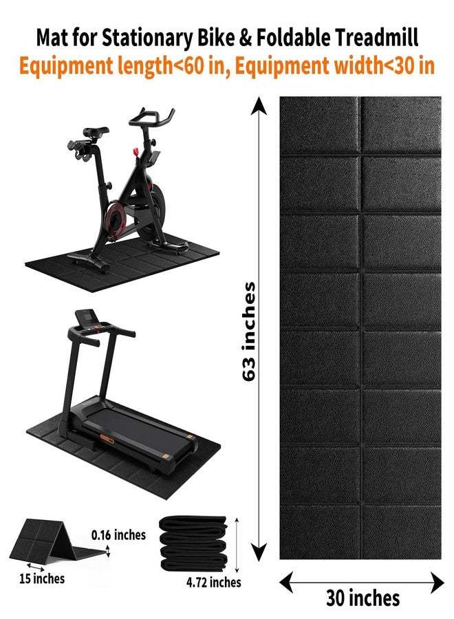 THAILE Exercise Bike Mat, Compatible with Peloton Bikes, 63"x30", Bike Trainer Mats, Mat for Indoor Stationary Spin Bikes Treadmill Walking Pad on Hardwood Floor Carpet Protector - Image 5