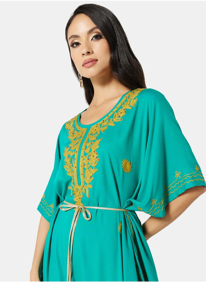 ARABIAN CLOSET EMBROIDERED KAFTAN  - Image 4
