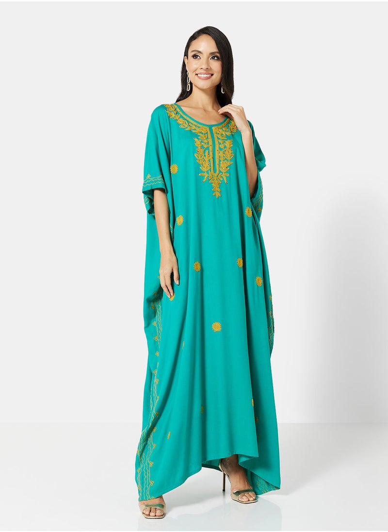 ARABIAN CLOSET EMBROIDERED KAFTAN  - Image 5