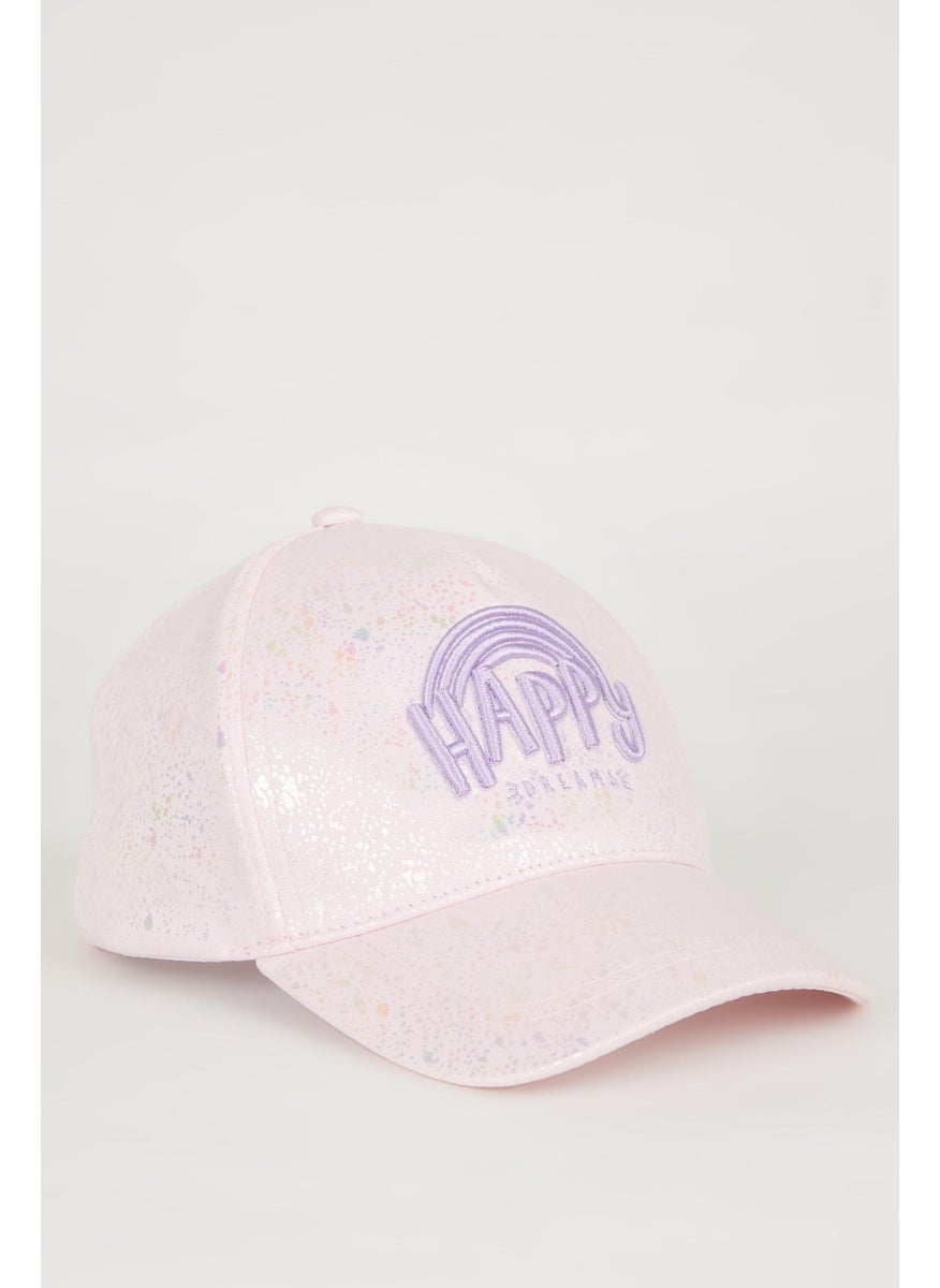 Girl Gabardine Embroidered Hat