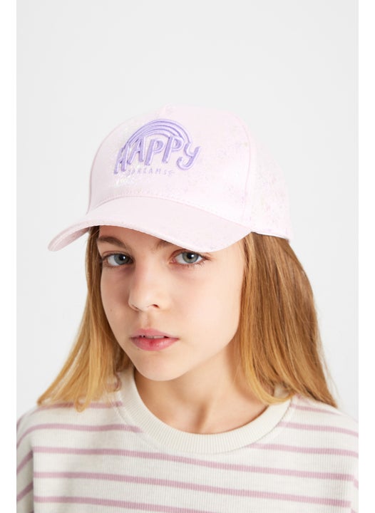 Girl Gabardine Embroidered Hat