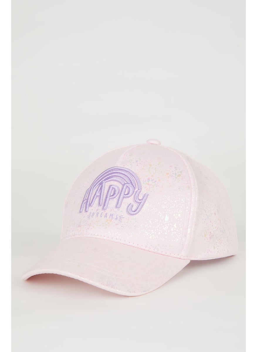 Girl Gabardine Embroidered Hat