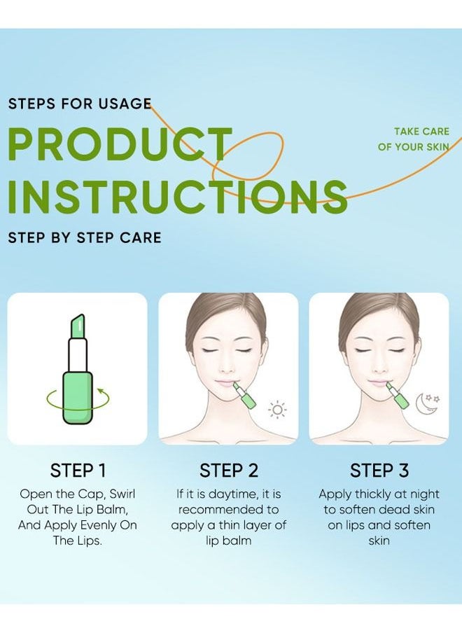 SADOER - Refreshing Moisturizing Lip Balm Prevent Cracking and Aloe Vera Moisturizing Lipstick - Image 1