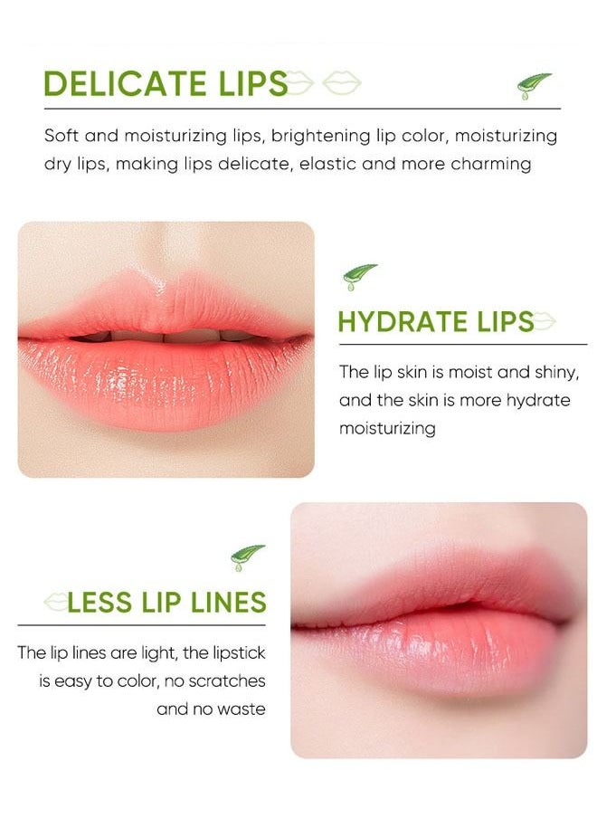 SADOER - Refreshing Moisturizing Lip Balm Prevent Cracking and Aloe Vera Moisturizing Lipstick - Image 1