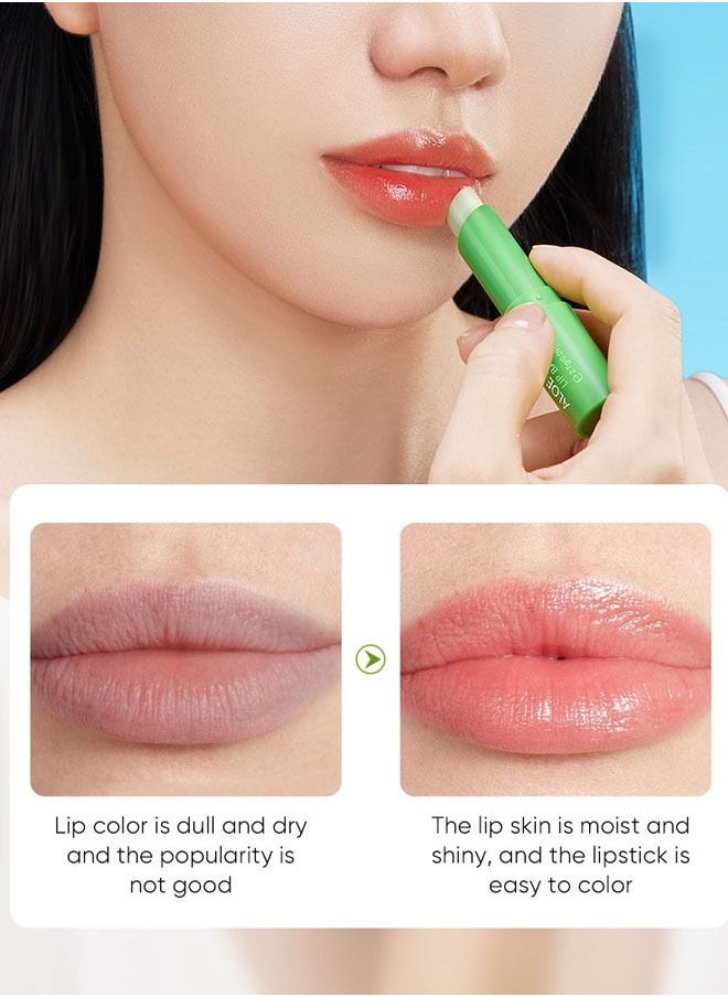 SADOER - Refreshing Moisturizing Lip Balm Prevent Cracking and Aloe Vera Moisturizing Lipstick - Image 1