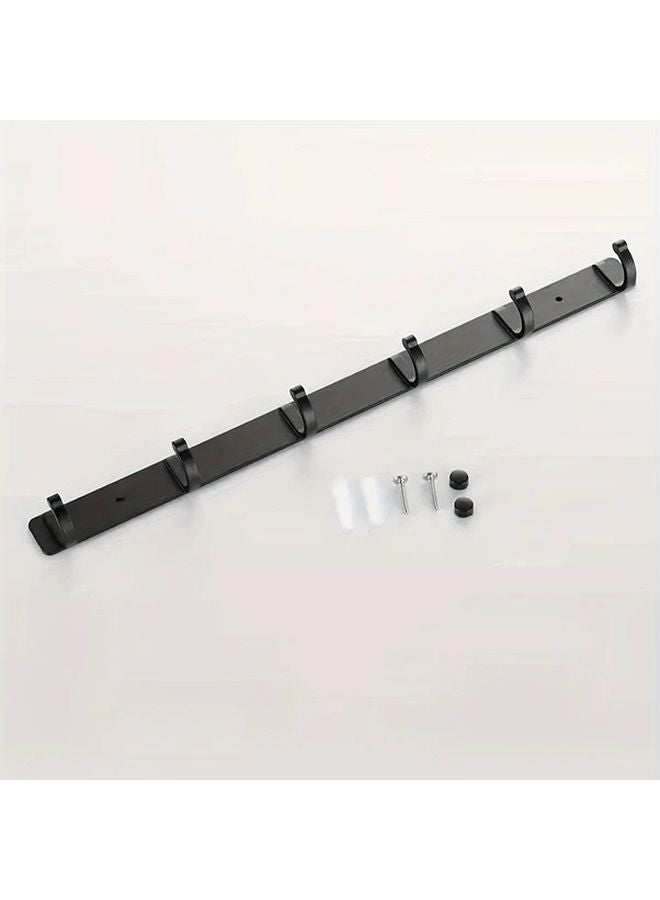 Wall Mounted Aluminum 5 Hook Rack Model S Easy Installation Space Saver For Home Organization - Image 5