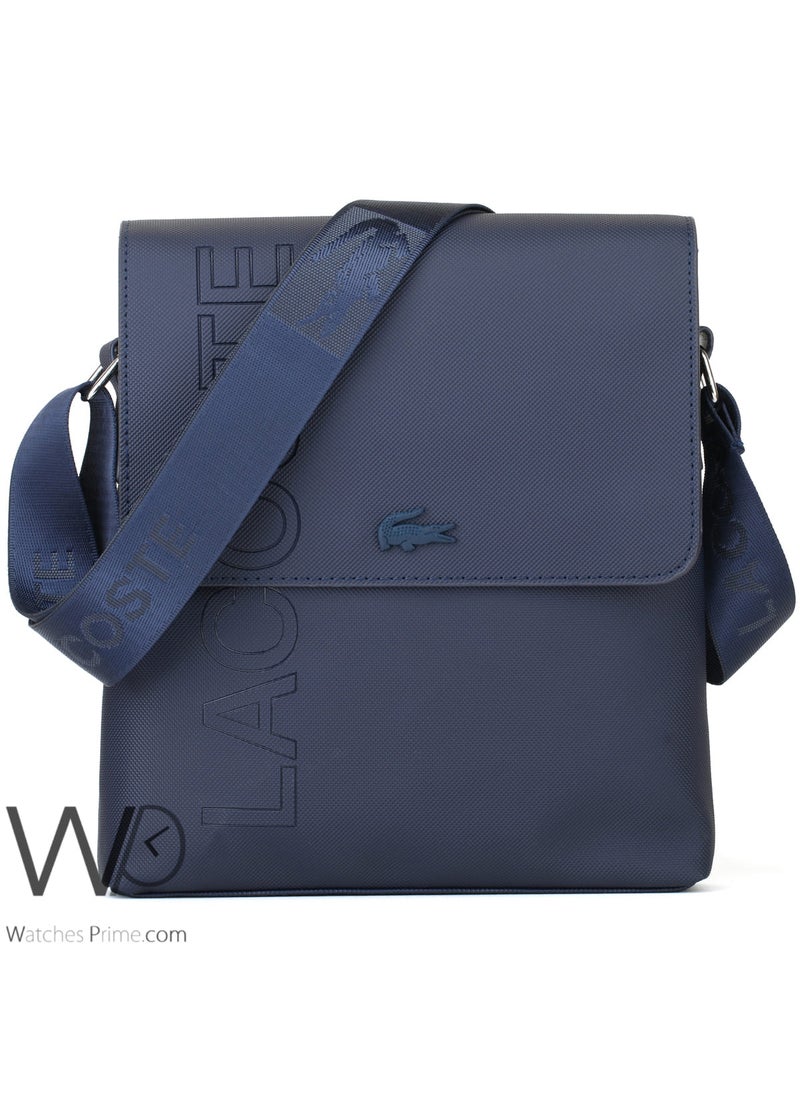 LACOSTE Lacoste Messenger Crossbody Bag Blue For Men  - Image 1