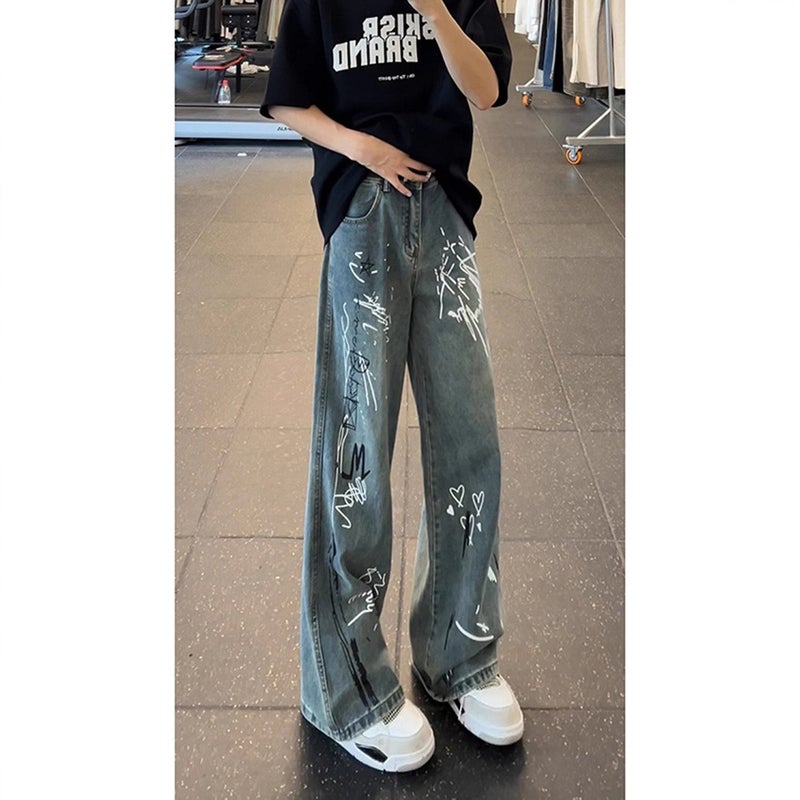 Unisex Classic Denim Jeans Loose Fit Daily Outdoor Wear - Image 4