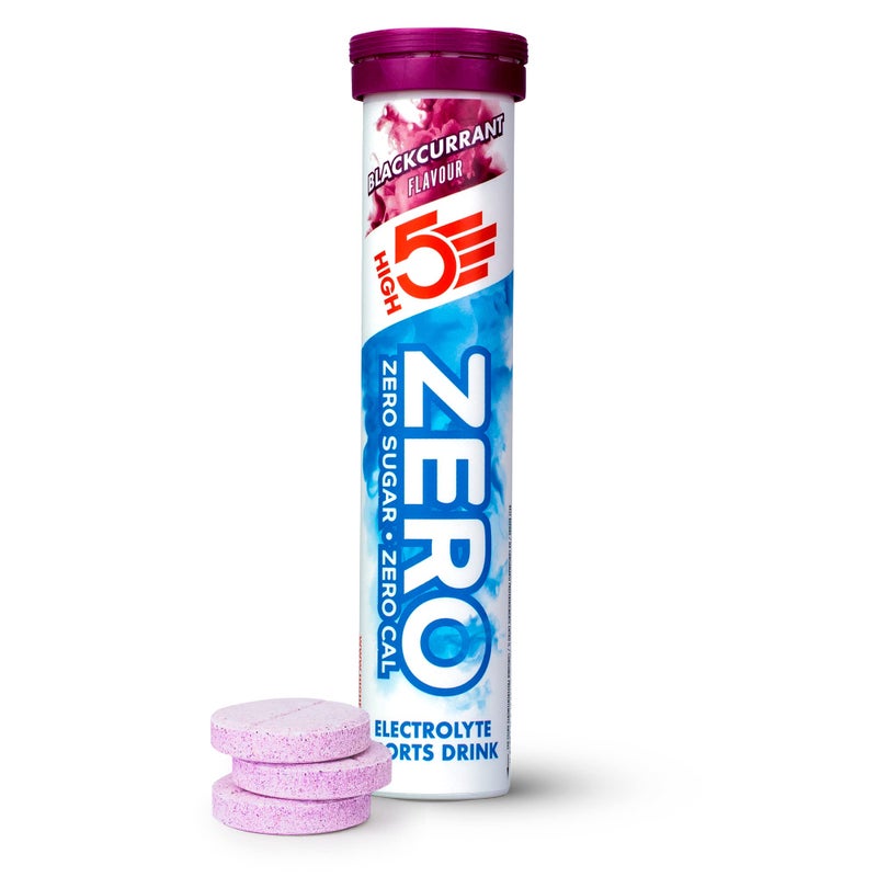 High5 ZERO Electrolyte Tablet - Hydration Tablets Enhanced with Vitamin C - 0 Calories & Sugar Free - Boost Hydration, Performance & Wellness - Blackcurrant, 20 Tablets (20x, Pack of 1) - Image 1
