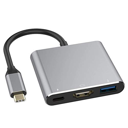 Tobo USB 3 in 1 HUB Type-C to HDMI/PD/USB Thunderbolt 3 Type C Female with USB 3.0 5Gbps Port Converter Adapter-TD-221TC. - Image 1