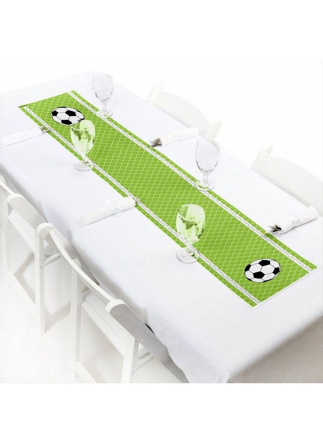 Big Dot of Happiness Goaaal Soccer Petite Baby Shower Or Birthday Party Paper Table Runner 12 X 60 Inches  - Image 1