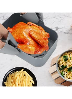 Oasisgalore 2PCS Air Fryer Silicone Pot , Reusable Air Fryer Silicone Liners for  with Mitts Basket Accessories  - Image 3