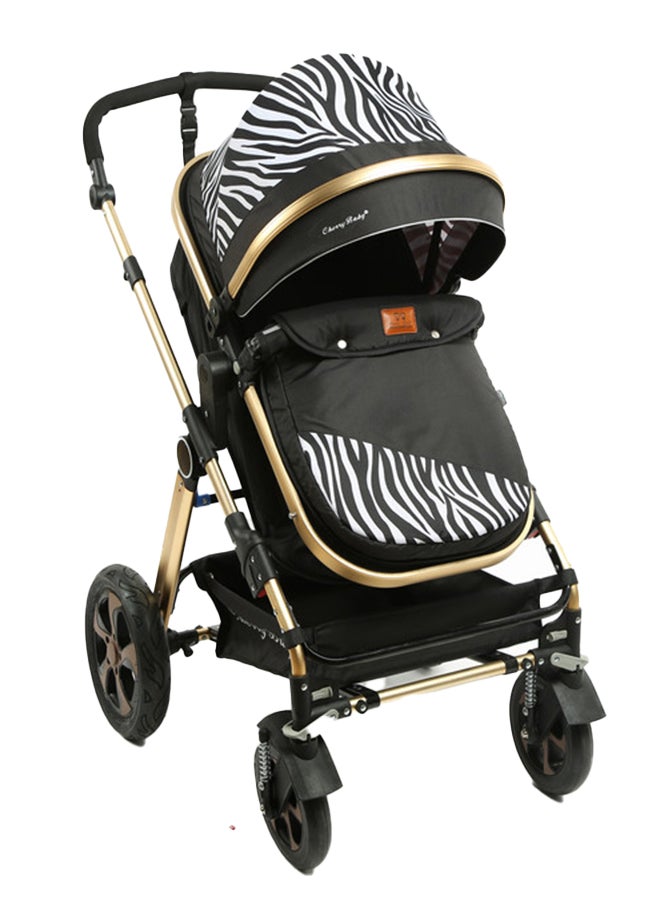 kiddoz Baby Single Stroller - Zebra 