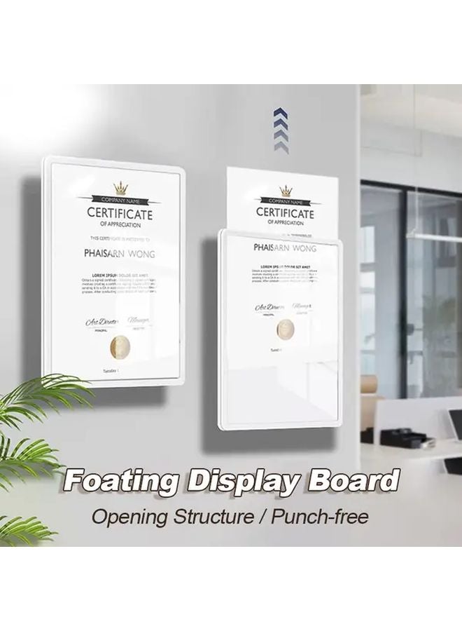 A4 Acrylic Display Panel For Advertising School Honor And Photo Wall - Image 2