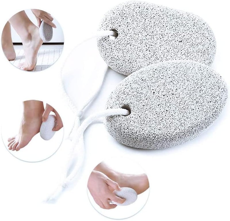 ChicAbode 4 Pcs Pumice Stone, Natural Pumice Stone for Feet, Pumice Scrubber Foot Stone Exfoliating Callus Remover, Easy to Use, Suitable for Remove Dead Skin, Heels, Elbows, Hands - Image 5