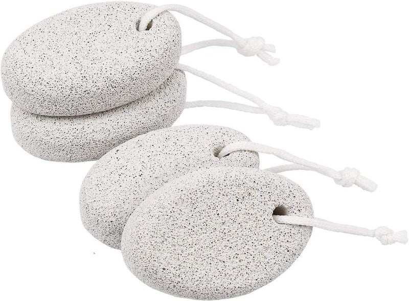 ChicAbode 4 Pcs Pumice Stone, Natural Pumice Stone for Feet, Pumice Scrubber Foot Stone Exfoliating Callus Remover, Easy to Use, Suitable for Remove Dead Skin, Heels, Elbows, Hands - Image 1