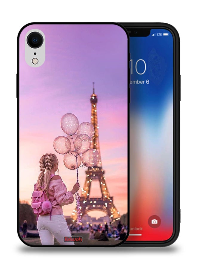 Tolwak Apple iPhone XR Protective Case Girl Holding Balloons - Image 1