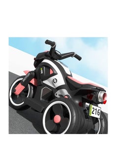 Ntech NTECH New Model Children Ride on Toy With Music Light 3 Wheels Rechargeable Battery Car Baby Motorbike 2-7year Boy & Girl Can Sit In Toy Car Scooter Kids Electric Motorcycle, color Red  - Image 3