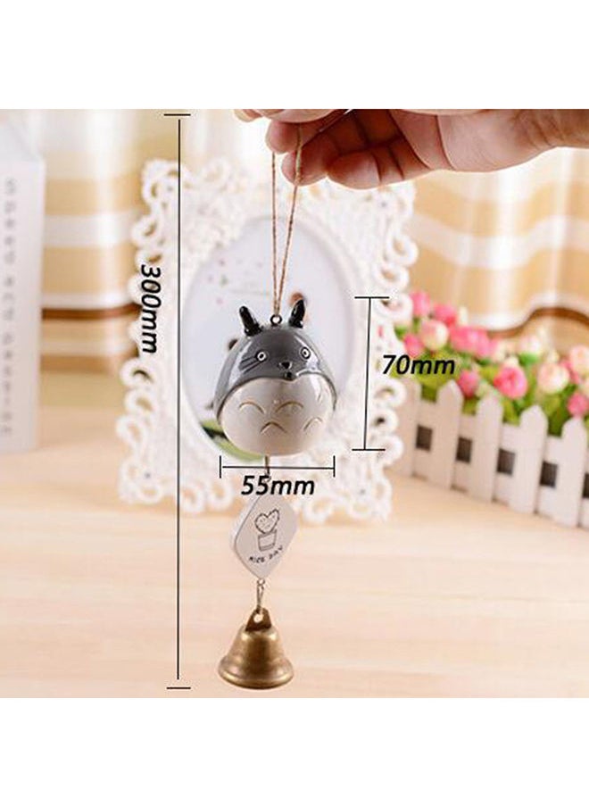 NIBEMINENT Creative Handmade Cartoon Dragon Cat Wind Chimes Grey 7cm  - Image 2