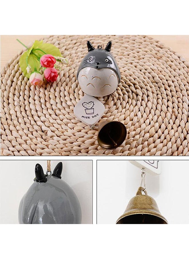 NIBEMINENT Creative Handmade Cartoon Dragon Cat Wind Chimes Grey 7cm  - Image 3