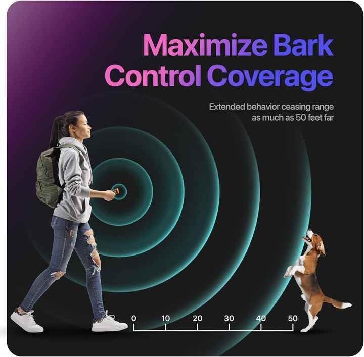 Highdas Dog Bark Deterrent Device Stops Bad Behavior No need yell or swat, Just point to a dog (own or neighbor's) Hit the button Long-range ultrasonic, Alternative to painful dog shock collar - Image 5