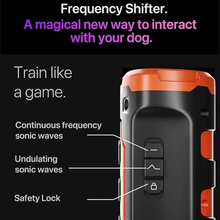 Highdas Dog Bark Deterrent Device Stops Bad Behavior No need yell or swat, Just point to a dog (own or neighbor's) Hit the button Long-range ultrasonic, Alternative to painful dog shock collar - Image 4