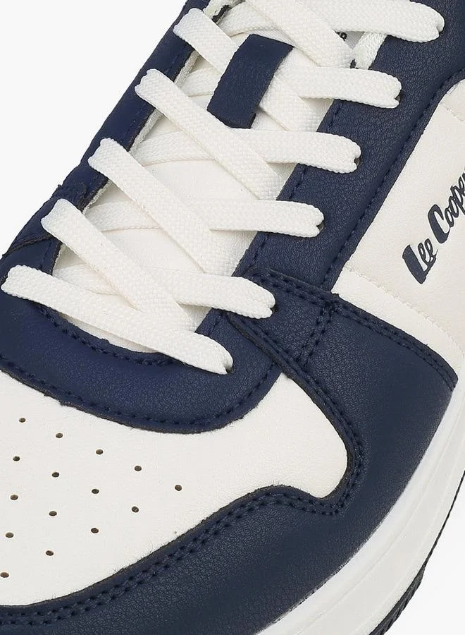 Lee Cooper NAVY Men Panelled Lace-Up Ankle Sneakers for Men | Best Price UAE