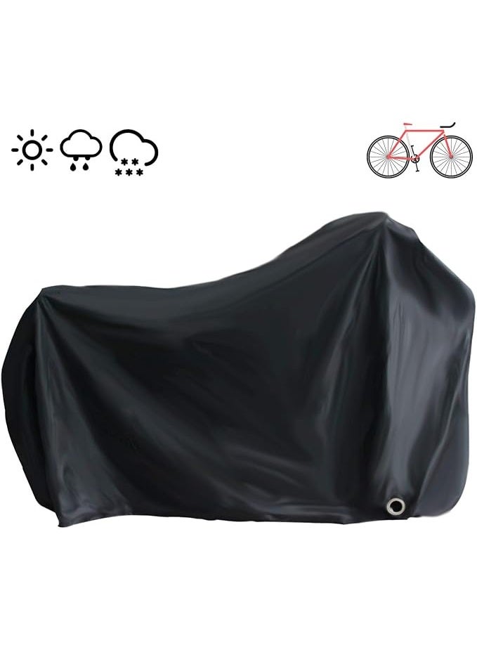 Bike Cover, Bicycle Cover for Outside Storage, Outdoor Indoor Waterproof Bike Cover Large for 2 Bikes/Protection Bike Storage for Mountain Bike, Road Bike - Image 1