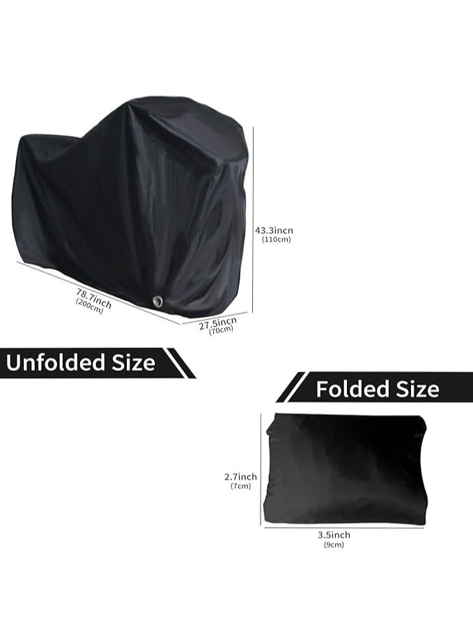 Bike Cover, Bicycle Cover for Outside Storage, Outdoor Indoor Waterproof Bike Cover Large for 2 Bikes/Protection Bike Storage for Mountain Bike, Road Bike - Image 4
