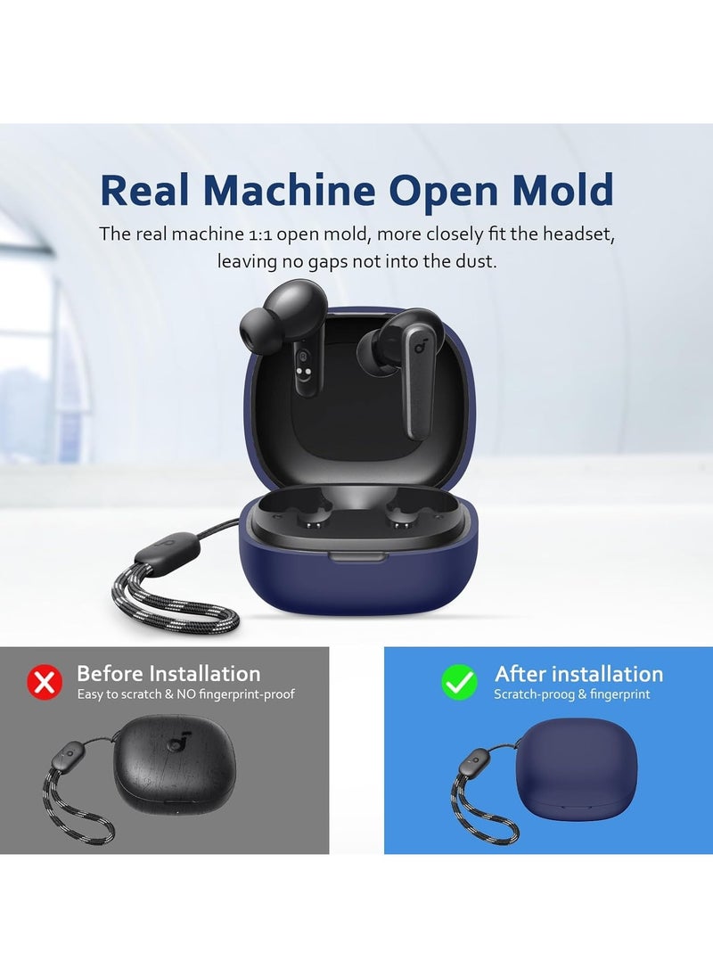 ماركة غير محددة حافظة واقية من الغبار لسماعات الأذن Anker Soundcore R50i/P20i Case_Blue  - Image 5
