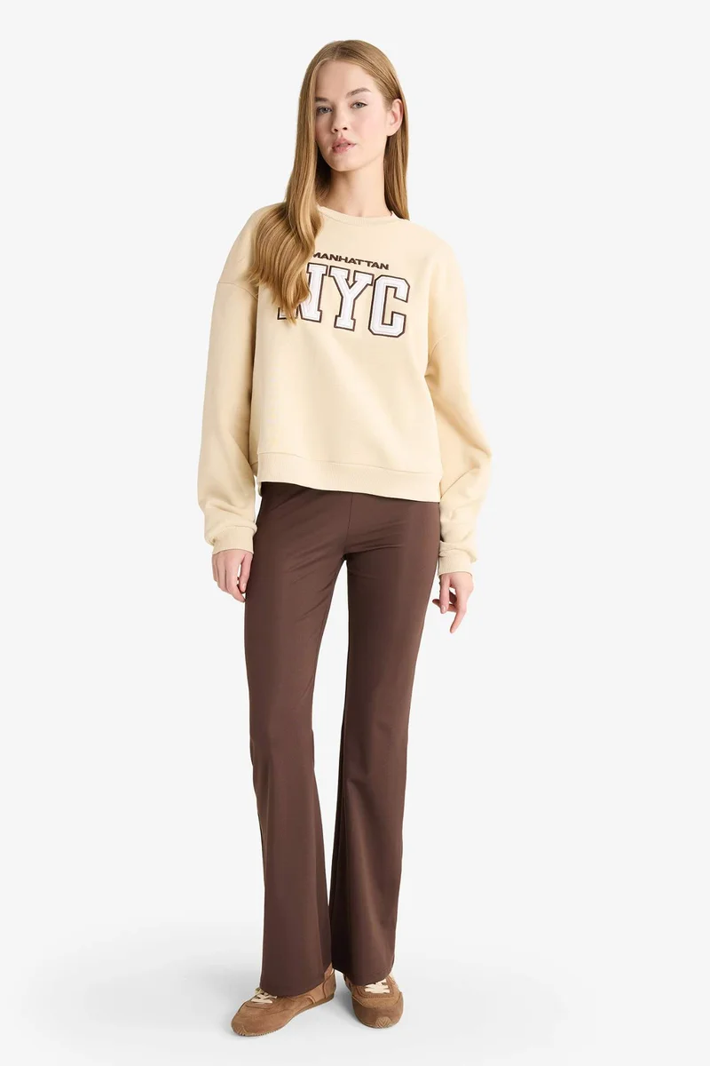 Defacto Flare Fit Trousers