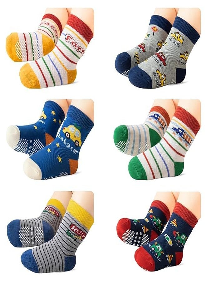 Havenfort baby girls& baby boys anti skid cotton socks 5 pc (IN, Age, 6 Months, 12 Months) - Image 1