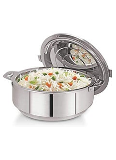BLACKSTONE Stainless Steel Casserole Lightweight Easy to Handle Hotpot with Lid Silver-Madina 1000ml/1ltr  - Image 3