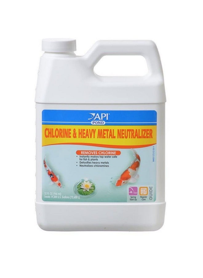 API API pond (2 Pack) Mars Fishcare Pondcare Chlorine and Heavy Metal Neutralizer 32 Ounce  - Image 1