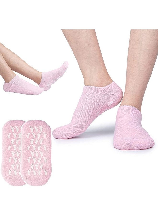 KBZONE Silicone Socks for Women, Crack Heel Repair Socks, Spa Gel Socks for Women, Silicon Socks, Silicone Socks for Men, Foot Hydration Socks Vitamin E-Multicolour 1 Pair - Image 2