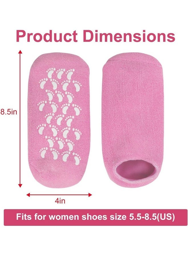 KBZONE Silicone Socks for Women, Crack Heel Repair Socks, Spa Gel Socks for Women, Silicon Socks, Silicone Socks for Men, Foot Hydration Socks Vitamin E-Multicolour 1 Pair - Image 3