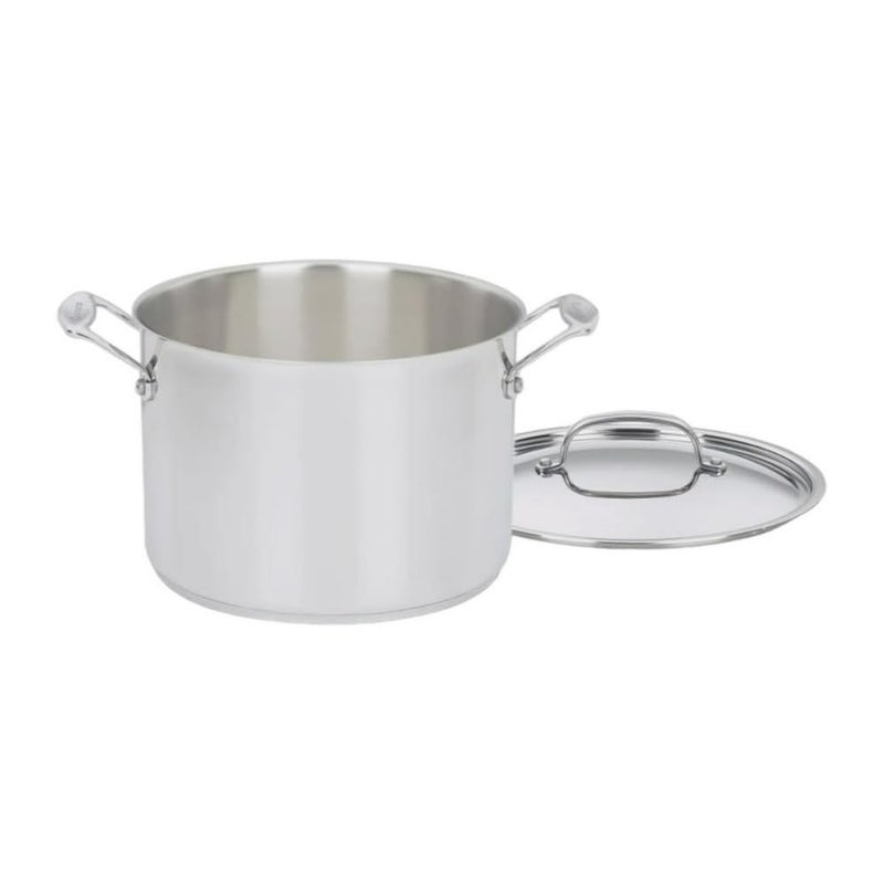 Cuisinart 76624 Chefs Classic 8Quart Stockpot with Cover Stainless Steel - Image 2
