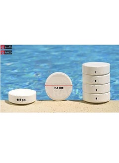 RACO Swimming Pool Chlorine Tablet Multi Functional Slow Dissolving Long-Lasting Water Effervescent Disinfection Treatment 250grm 4 Tablets  - Image 5