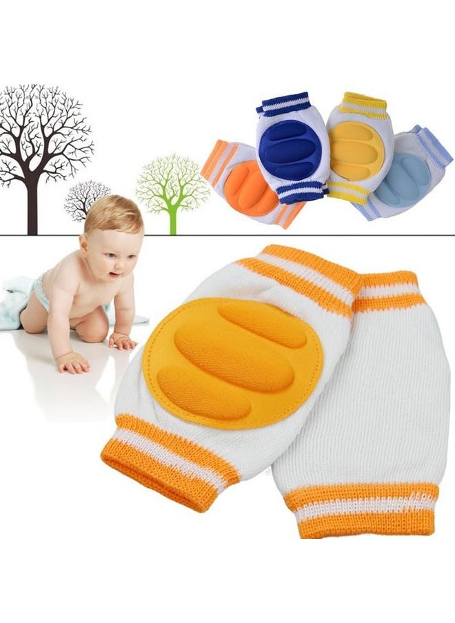 WeKidz - WeKidz Unisex Baby Knee Pads for Crawling And Elbow Safety Protector, Stretchable Anti-Slip Padded Elastic Soft Cotton Comfortable Knee Cap for Kids | Learn to Crawl Socks (2, Blue) - Image 1
