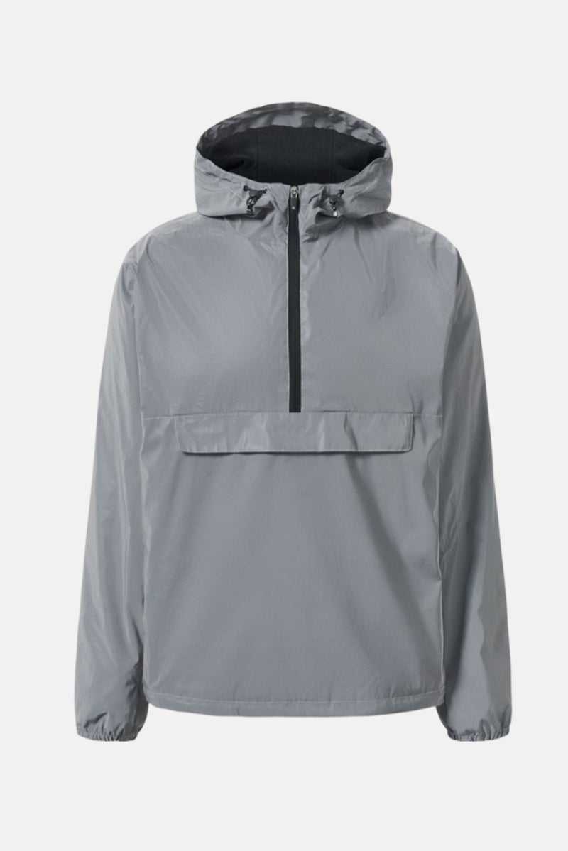 Tchibo جاكيت واقي من الرياح للرجال، رمادي - Image 2