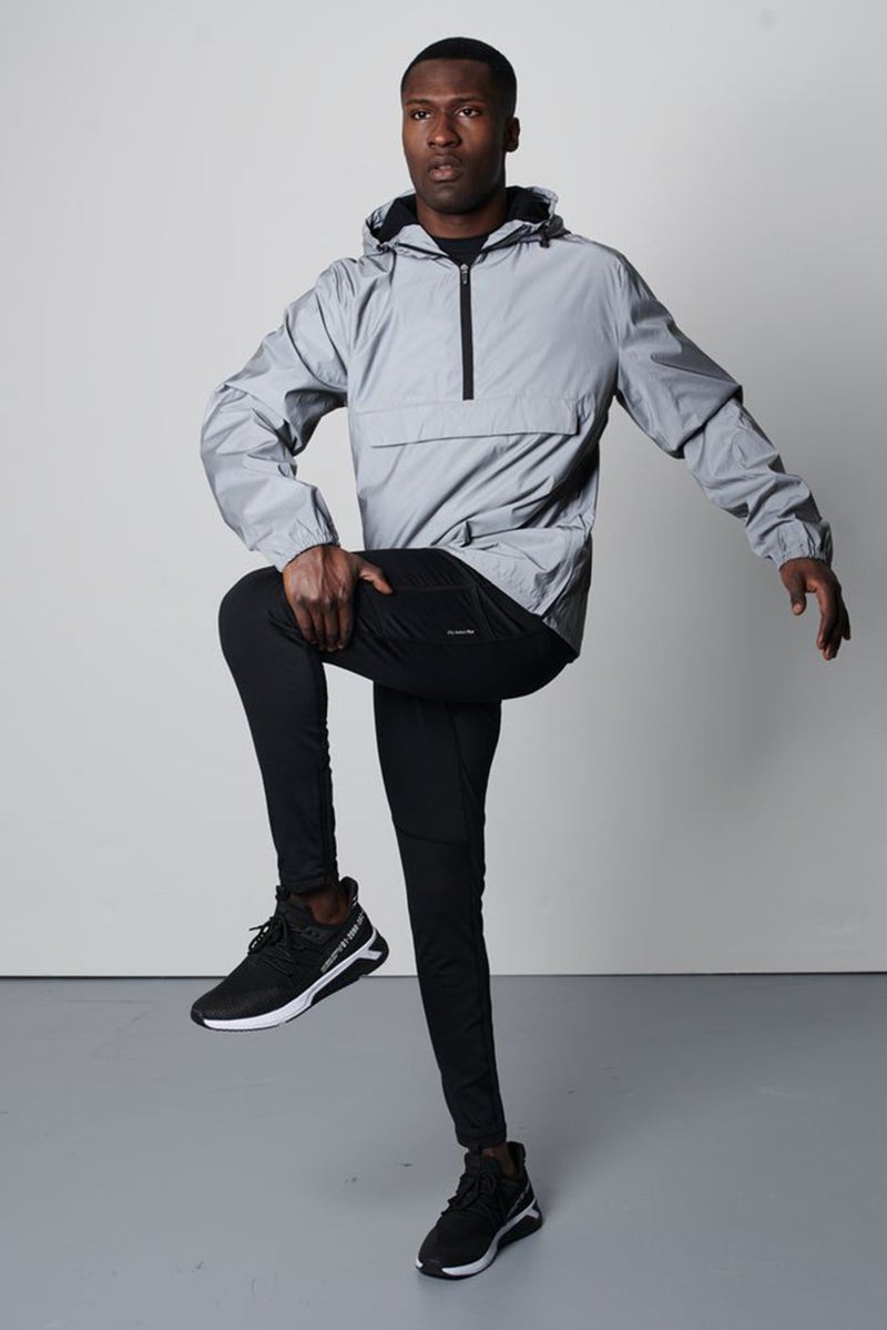 Tchibo جاكيت واقي من الرياح للرجال، رمادي - Image 1