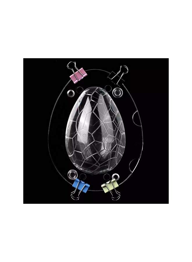 S-TOP Egg Mould, Fun Giant Surprise Toy Egg Maker, Dinosaur Egg Polycarbonate Plastic Mould for Chocolate, Jello, Soap, Bath Bomb, Lotion Bar, Clay, Plaster, Cake Decorating Tool, 2 Pcs - Image 5