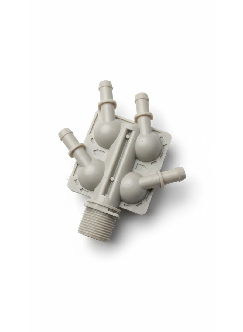 Washing Machine 4-Way Water Inlet Valve – Replacement for LG & Compatible Models – 12V DC (AJU75412402 / WV 81127) - Image 2