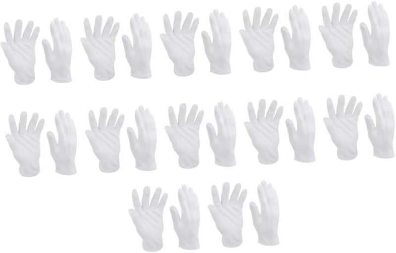 Heavy Duty Cotton Work Gloves Medium 12 Pairs Industrial Gardening Safety Wear Resistant - Image 2