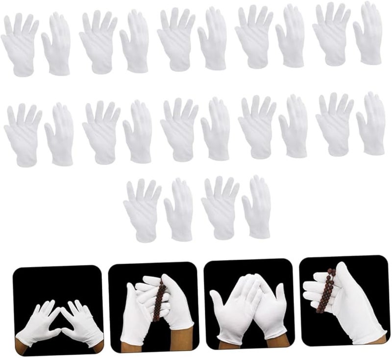 Heavy Duty Cotton Work Gloves Medium 12 Pairs Industrial Gardening Safety Wear Resistant - Image 4